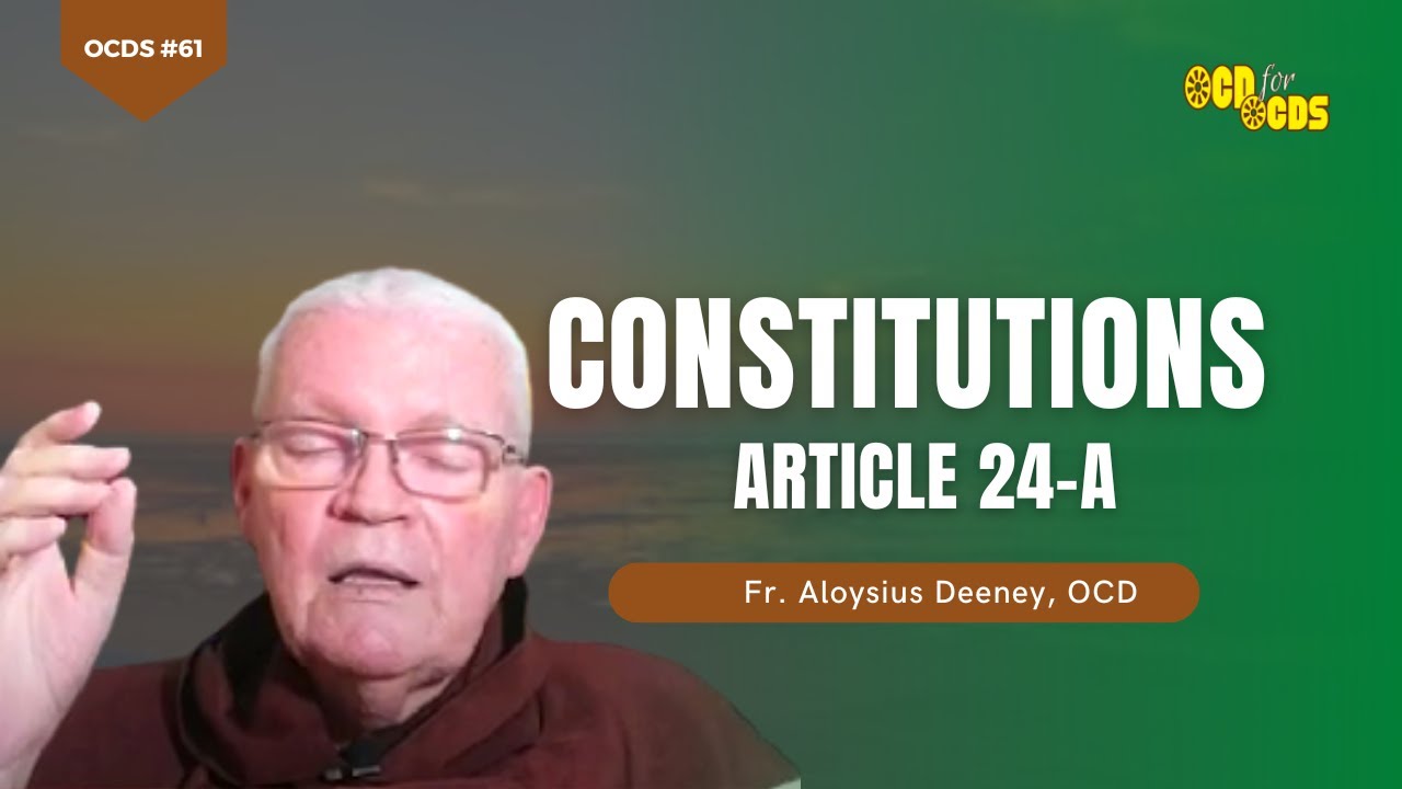 OCDS #61 - Constitutions Article #24-a