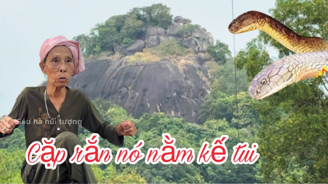 Cô hai núi tượng ám ảnh cặp rắn nằm dưới lưng cô