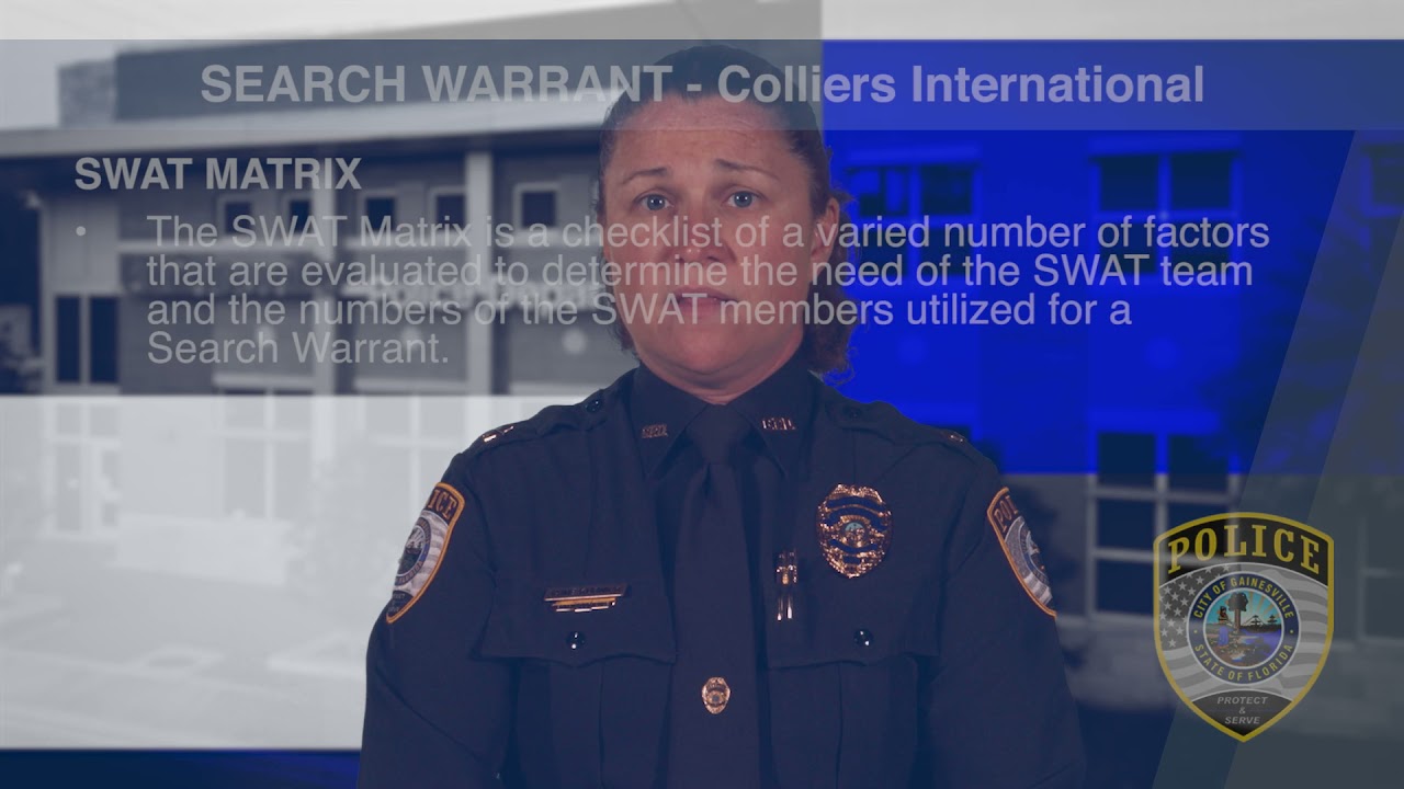 Internal Affairs Investigation: Colliers International Search Warrant
