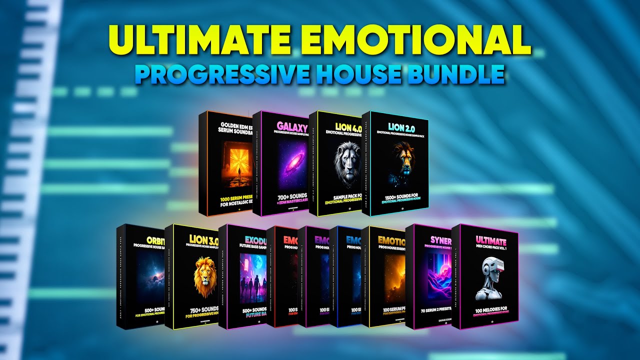 Savage Sounds - Ultimate Emotional Progressive House Bundle - (WAV, Serum, Sylenth1, Spire, Vital)