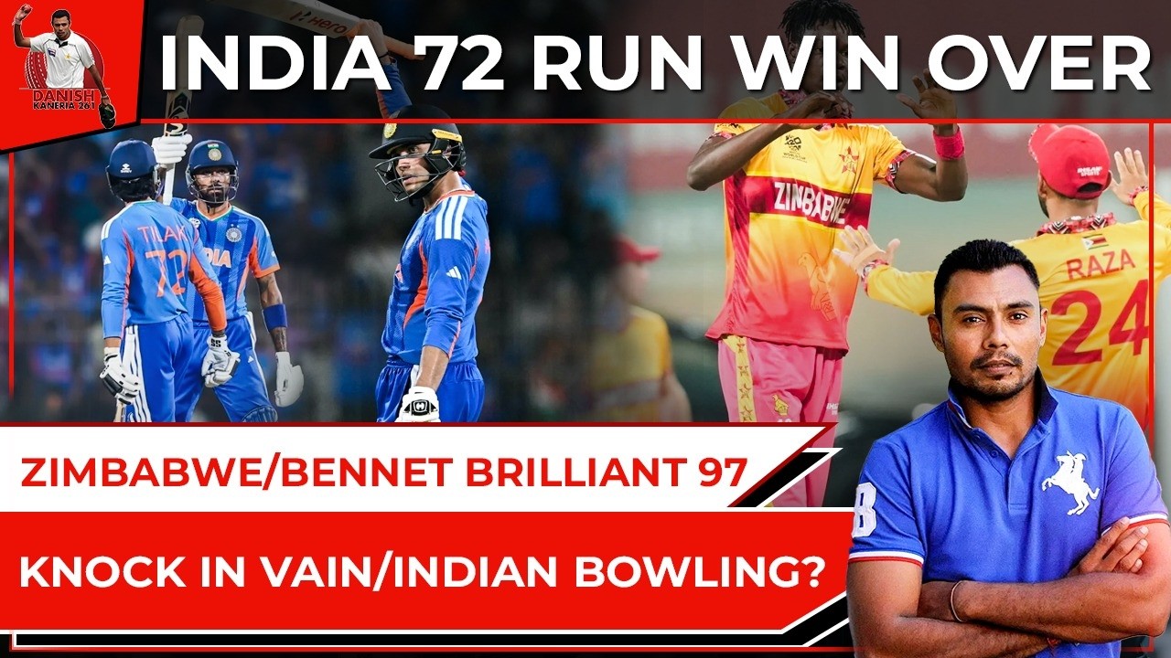 India 72 run win over Zimbabwe/Bennet brilliant 97 knock in vain/Indian bowling?