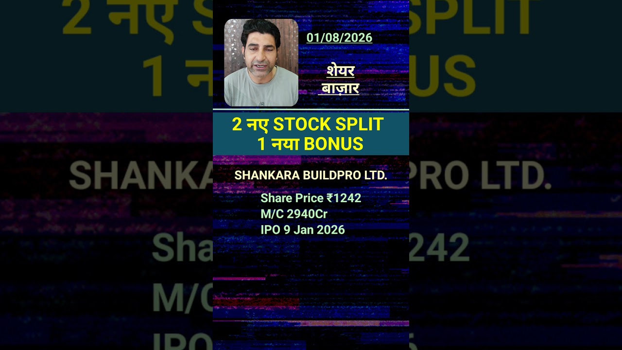 3 नए BONUS और STOCK SPLIT की घोषणा 📣 Interarch Building | #shorts | Shankara Share,  Pearl Global |