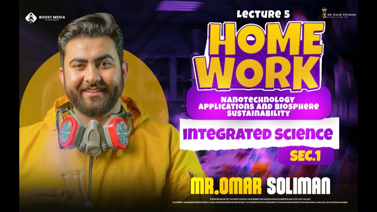 Senior 1 Homework Lec 5 Nanotechnology Applications and Biosphere Sustainability Mr Omar Soliman
