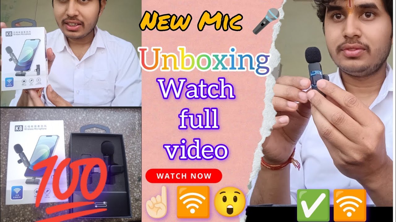 ❌💯🎤☝🏻How to unboxing new mic box 🎁☑️ 🎤🎙️ check ✅💯video me mic ki 📥 unboxing kese hotihainboxingvideo