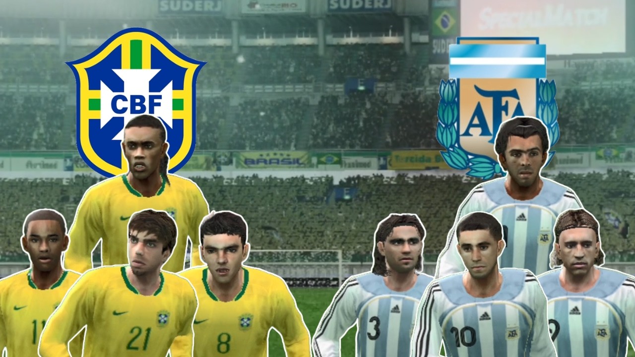 Brasil x Argentina | Gols | Winning Eleven Brazukas Mundial de Clubes 2006 | PS2