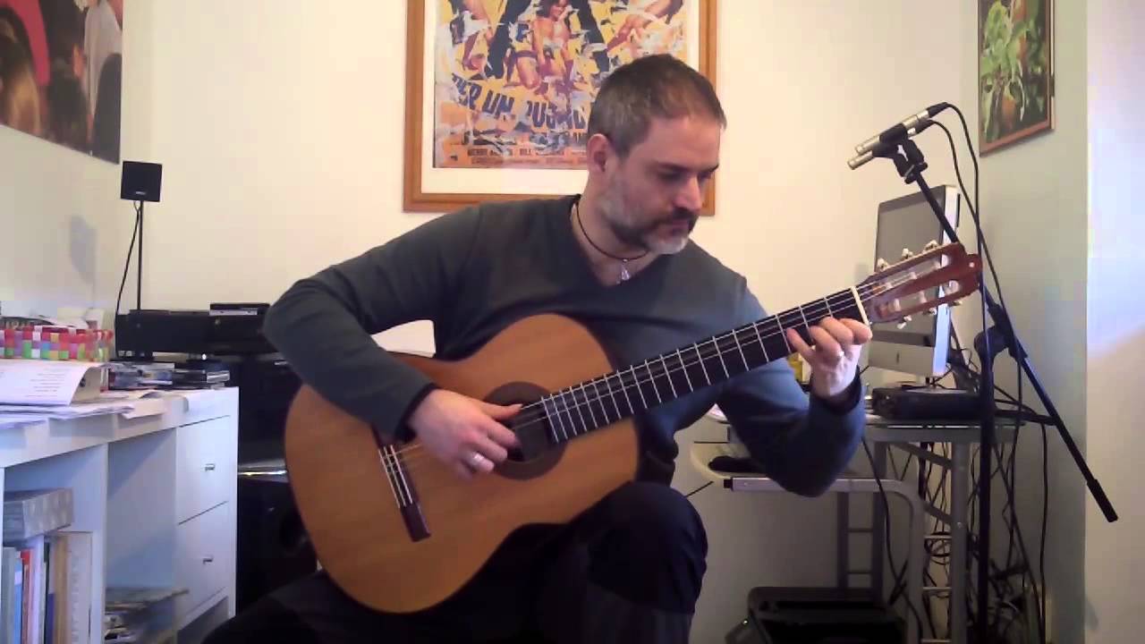 Gabriele Curciotti: prova acustica chitarra Carlo Raspagni 1996