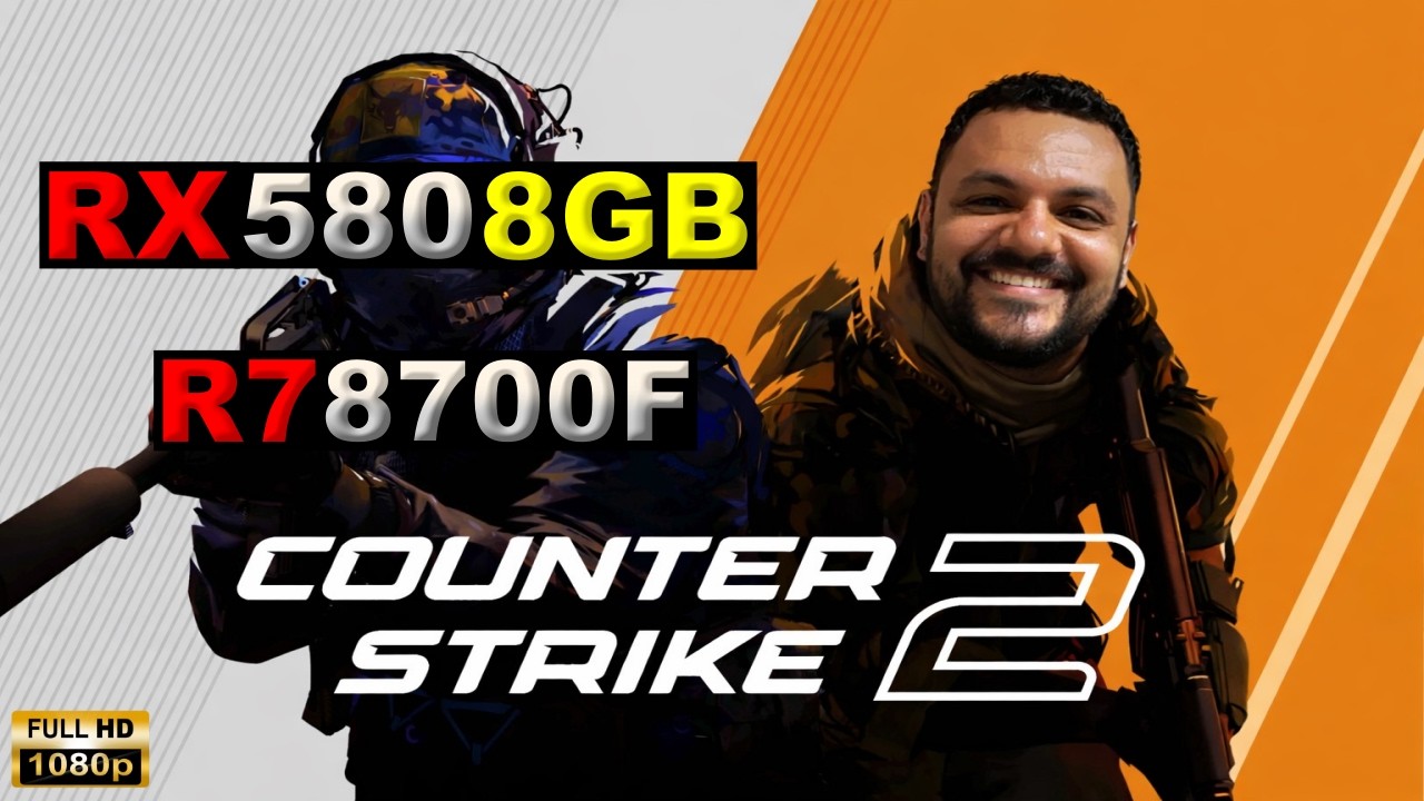 RYZEN 7 8700F + RX 580 8GB - COUNTER STRIKE 2 : CS2 (Competitive Settings 1080p)