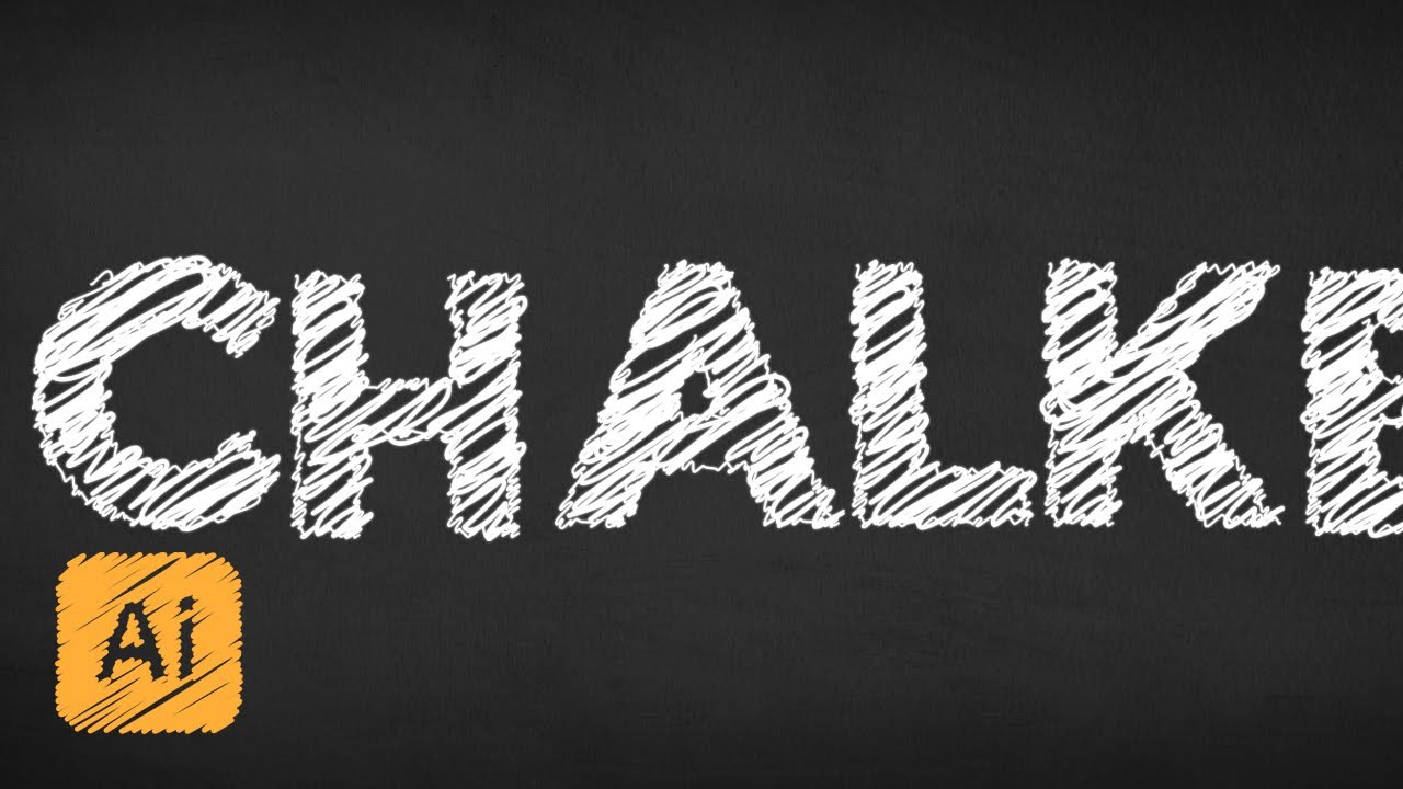 How To Create A Chalk Text Effect In Illustrator CC