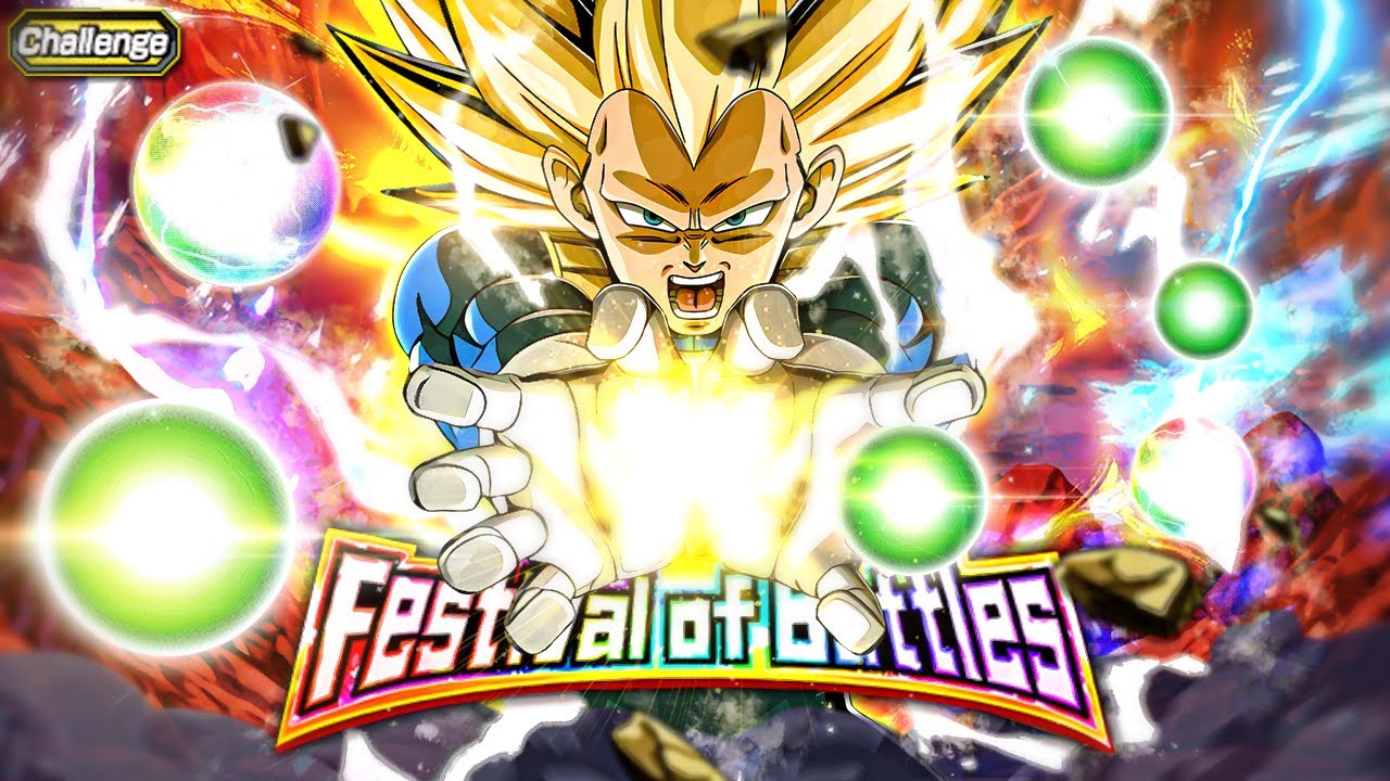 CARNIVAL LR TEQ DAIMA SSJ3 VEGETA VS. CHALLENGE THE LIMITS! FESTIVAL OF BATTLES! (Dokkan Battle)