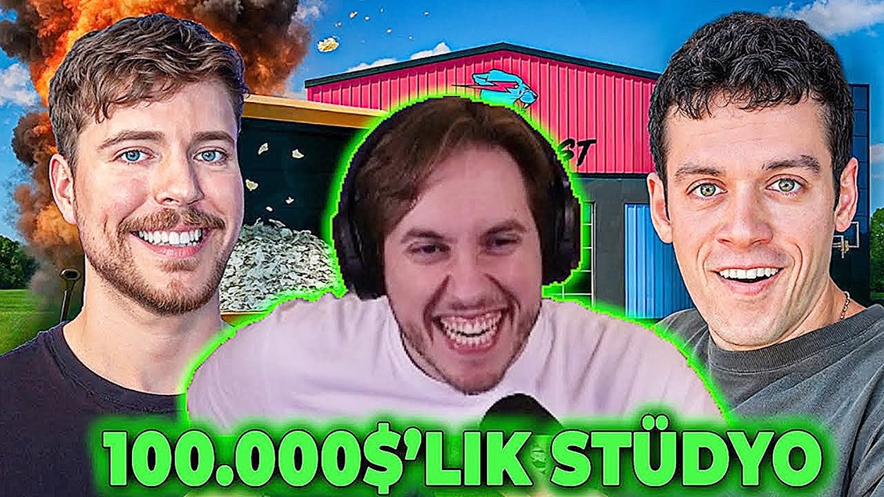 RRAENEE  - ORKUN IŞITMAK MRBEAST’İN 100.000.000$’LIK STÜDYOSU! İzliyor!
