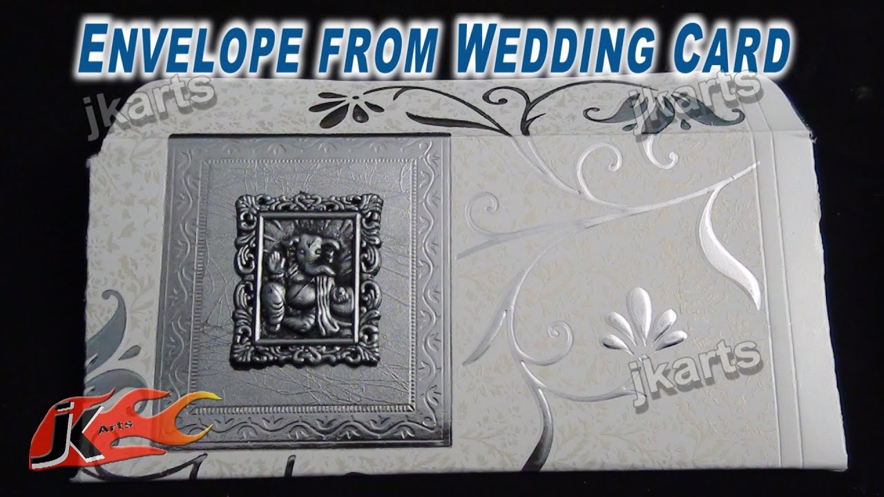DIY Shagun Envelope from Wedding Card (Best out of Waste) - JK Arts 230