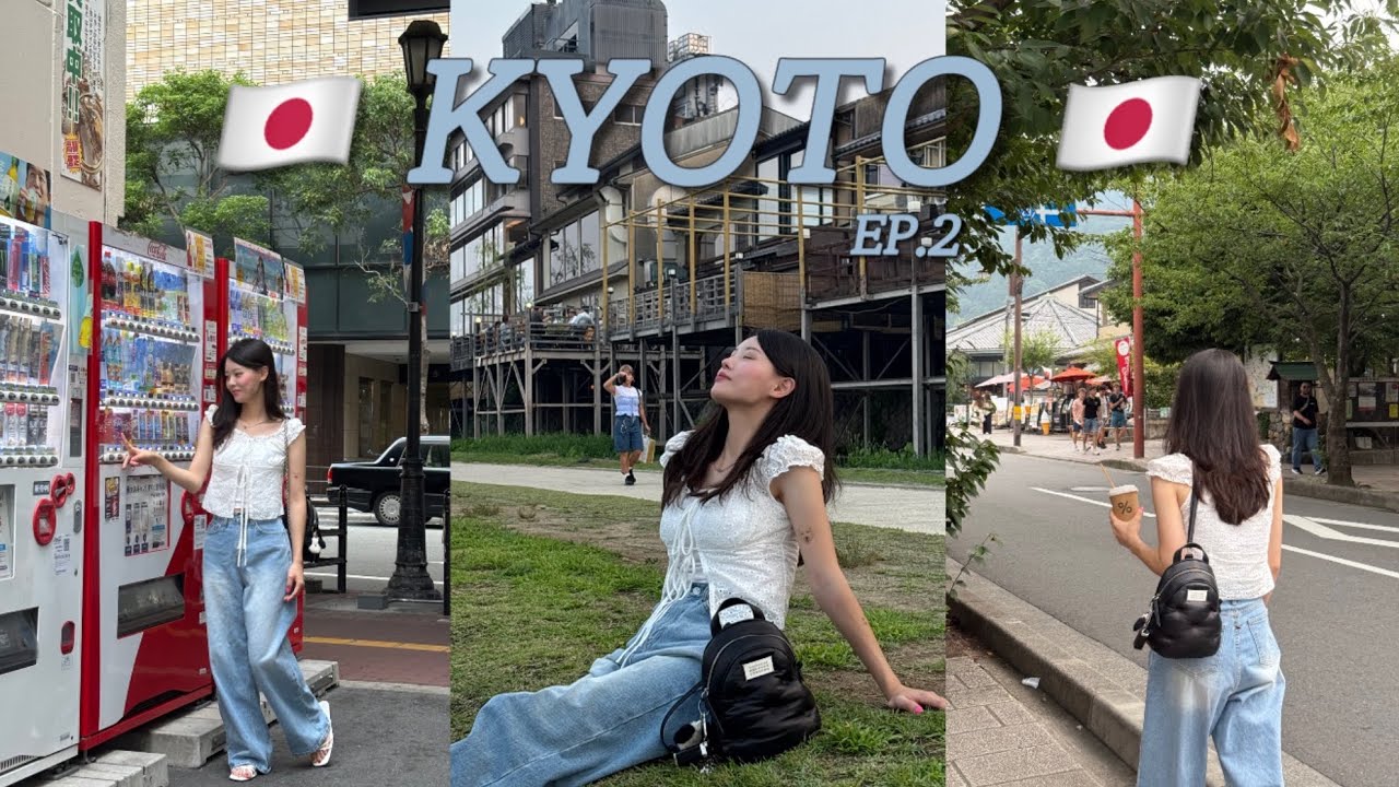 오사카 교토 브이로그ep.2🤍 | 아라시야마 기찻길🚂 | 도게츠교 | 아라비카 응커피 | 가모강 | 돈키호테추천템🛍️ | 토미타규카츠 | 일본편의점🍮 | 칼디메론빵