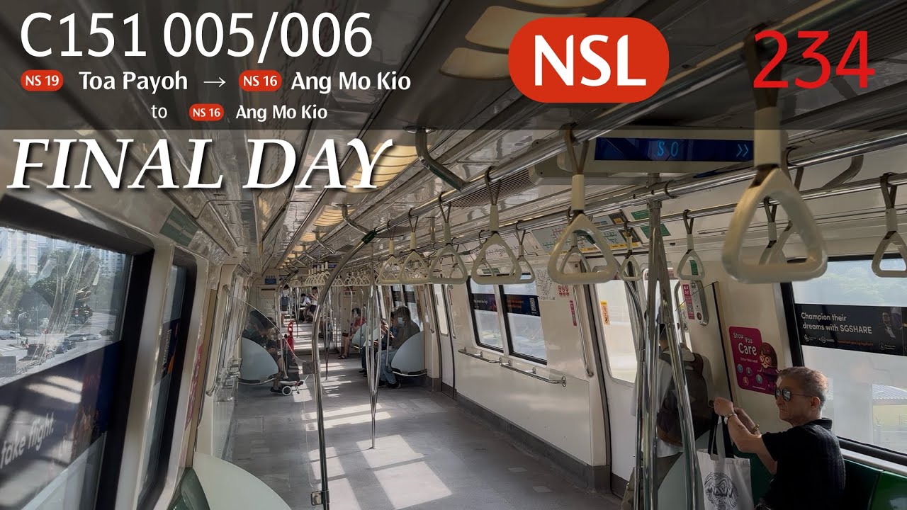 [SMRT] [Retired] [LAST DAY] Kawasaki Heavy Industries C151 [005/006] - Toa Payoh » Ang Mo Kio (NSL)