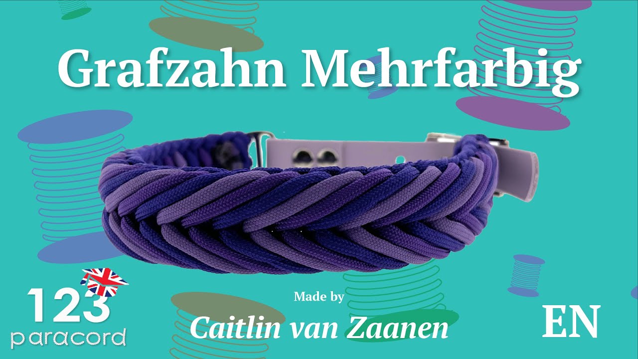 Grafzahn Mehrfarbig | paracord tutorial ENGLISH