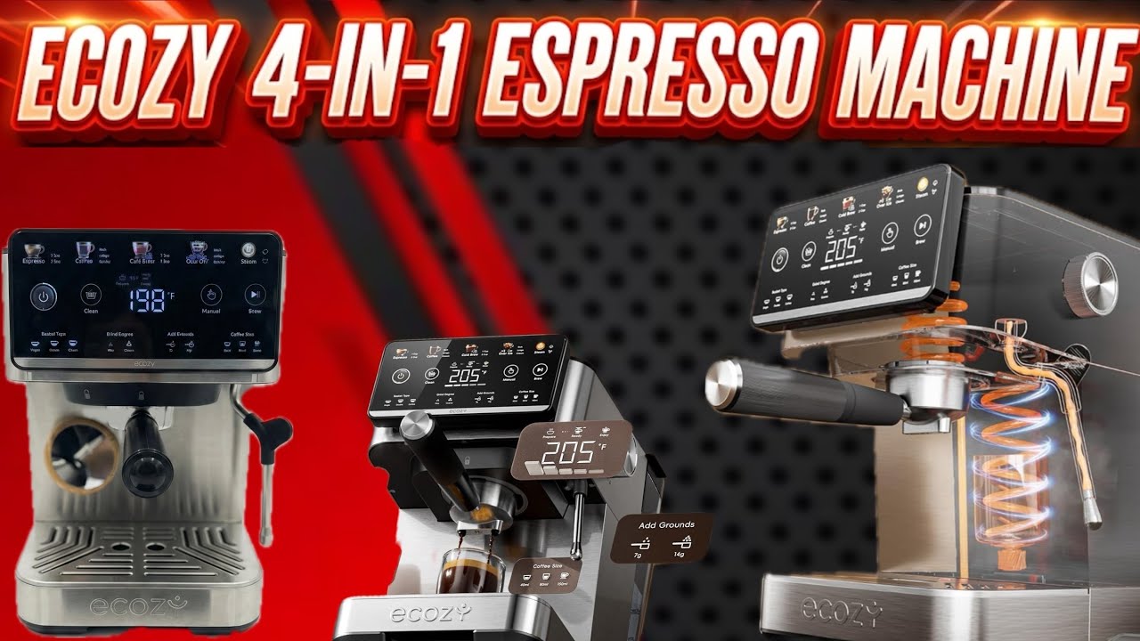 Кофемашина Ecozy Brezzano Elite Espresso – обзор и демонстрация сенсорного экрана SmartVista