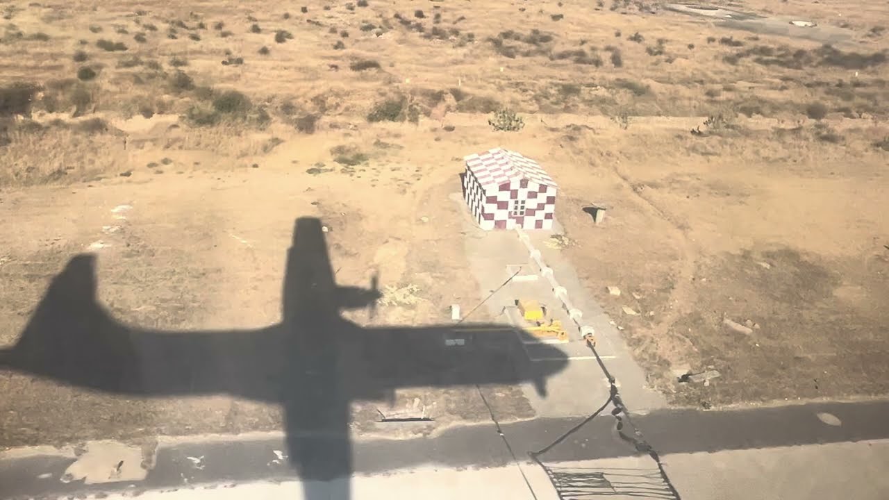 Aerial view of Jaisalmer | Jaisalmer airport Shadow Landing | Flight view of Desert | 