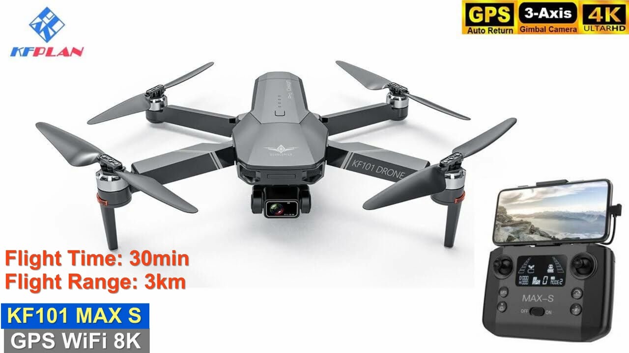 KS101 MAX-S 3-Axis Gimbal 8K Long Range Brushless Drone &ndash; Just Released !
