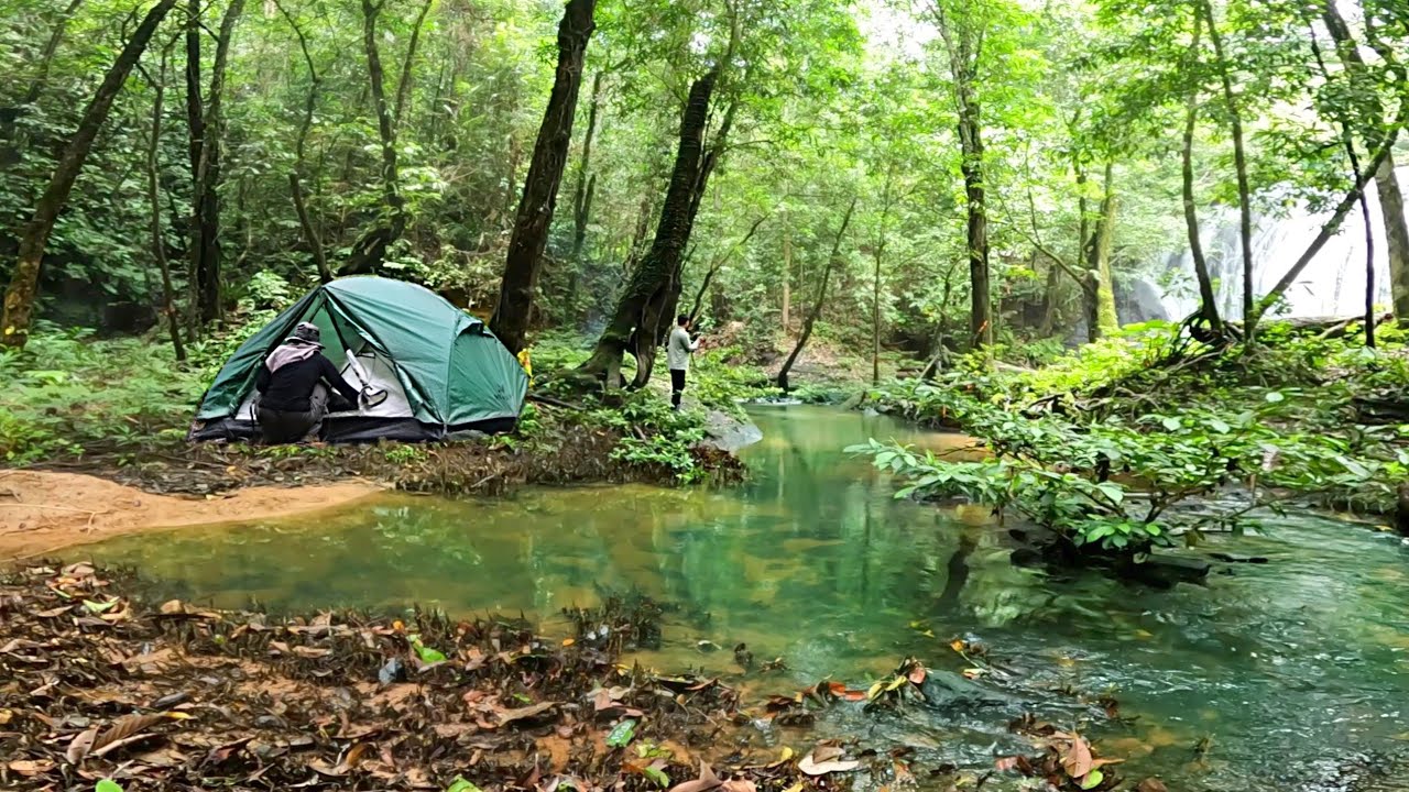 2 hari camping fishing bersama istri menjelajah hutan belantara yang di huni ribuan ikan