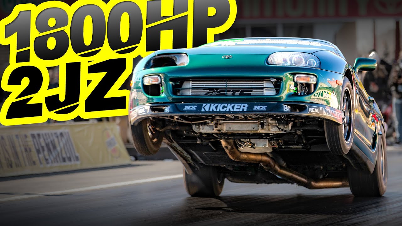 1800HP Supra Pulls INSANE WHEELIE! (FULL STREET CAR BLASTS 191MPH in 7 Seconds)
