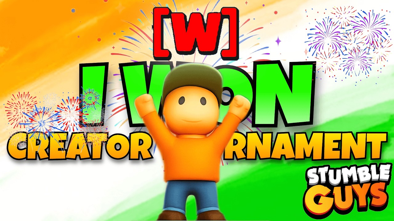 I WON A RED [W] FROM CREATOR TOURNAMENT IN STUMBLE GUYS #stumbleguys