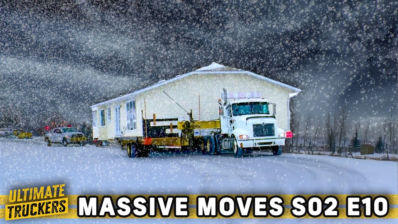 Veteran Truckers Battle a Deadly Blizzard to Haul a Massive House! | Massive Moves S2 E10