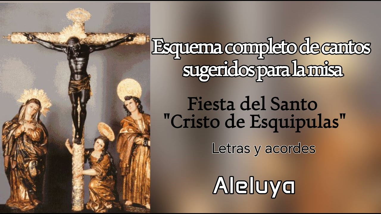 Esquema de cantos sugeridos para la Fiesta del 