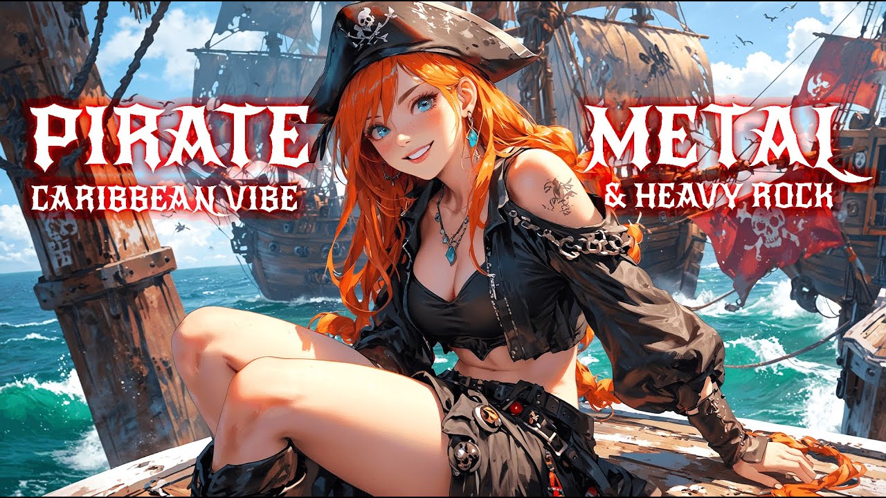 THE PIRATE METAL & ROCK 2Hrs Caribbean Vibes🎸🏴‍☠️🌊 for Work, Gaming, & Workouts 💪🎮