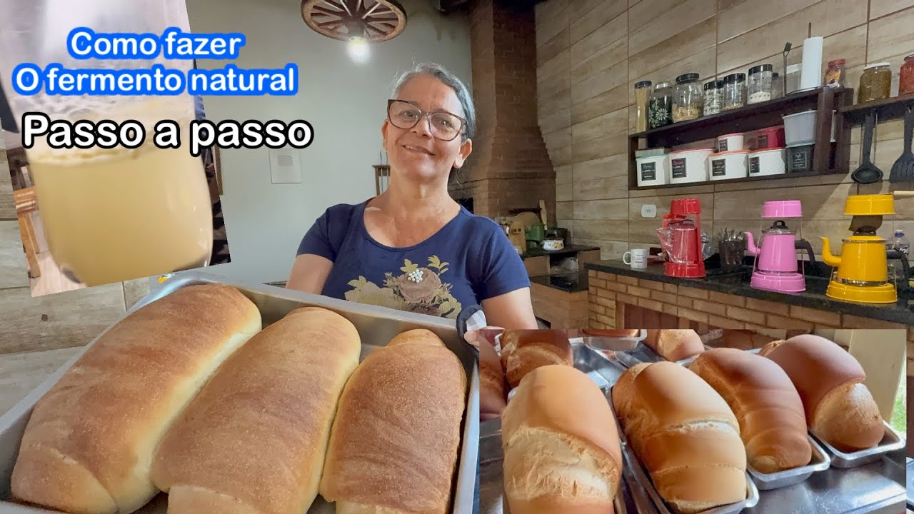 PASSO A PASSO DO FERMENTO NATURAL DA DONA DAVINHA