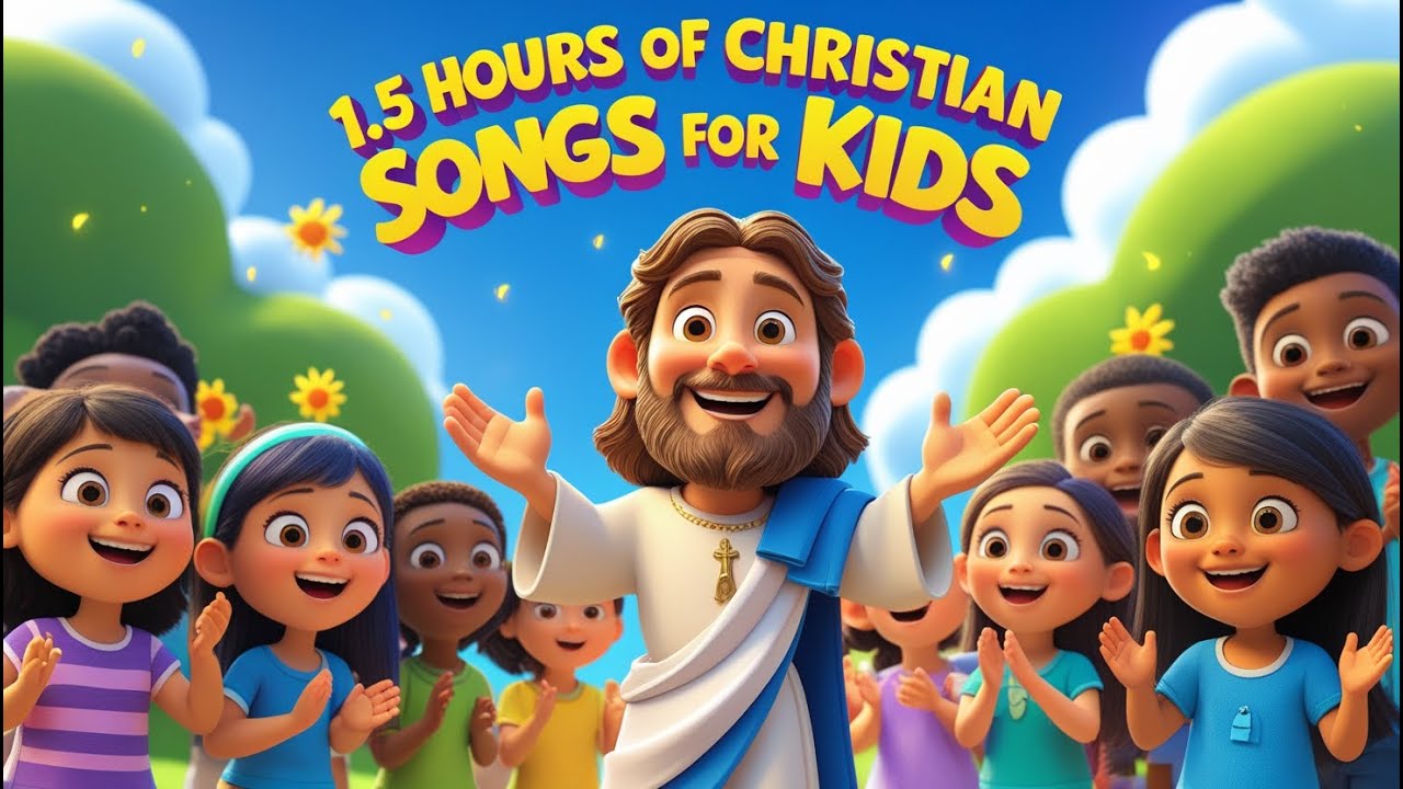 Sunday School Songs Kids Love ❤️ Best Bible Songs About Jesus (1 Hour)