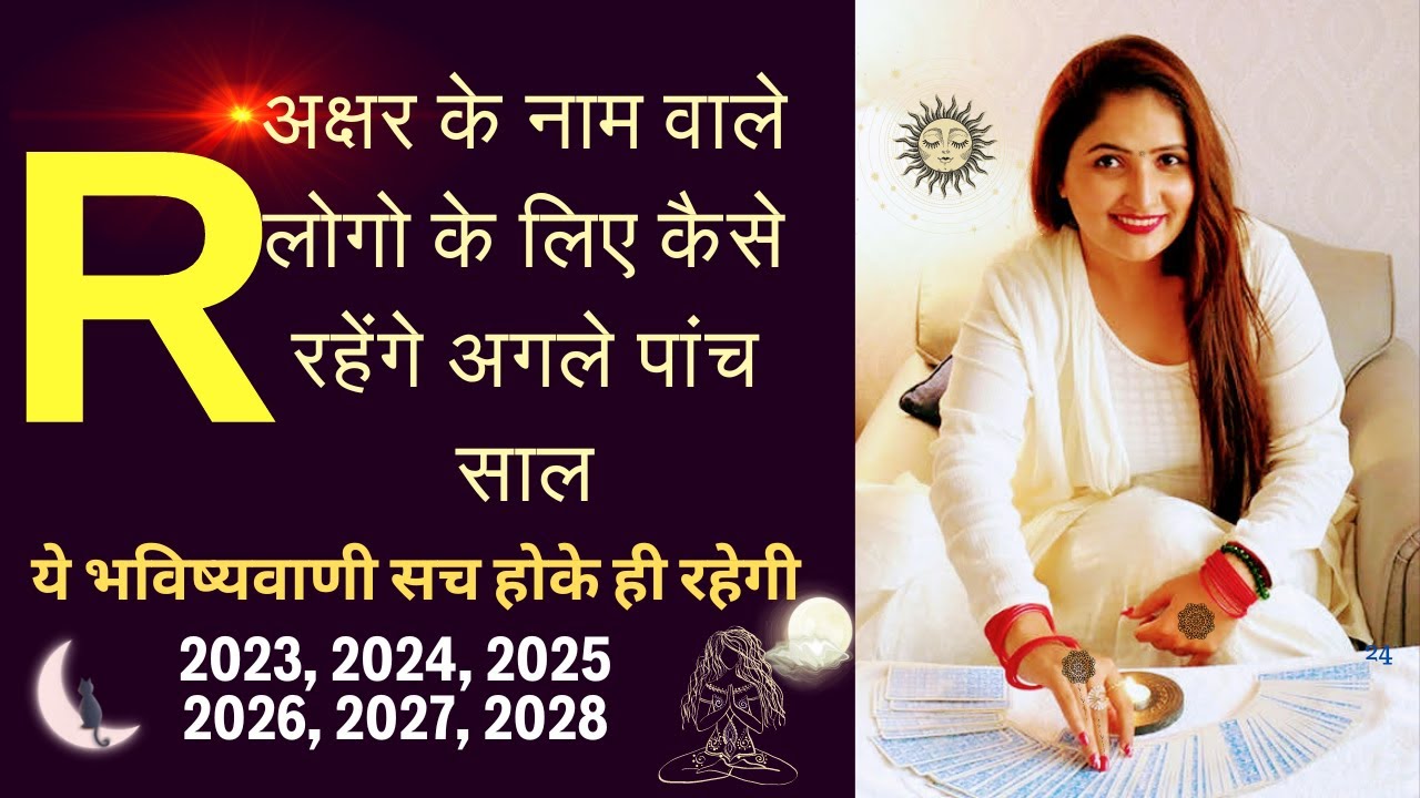 R अक्षर के नाम वाले लोगो के लिए कैसे रहेंगे अगले पांच साल - NAME STARTS WITH LETTER R | 2023 to 2028