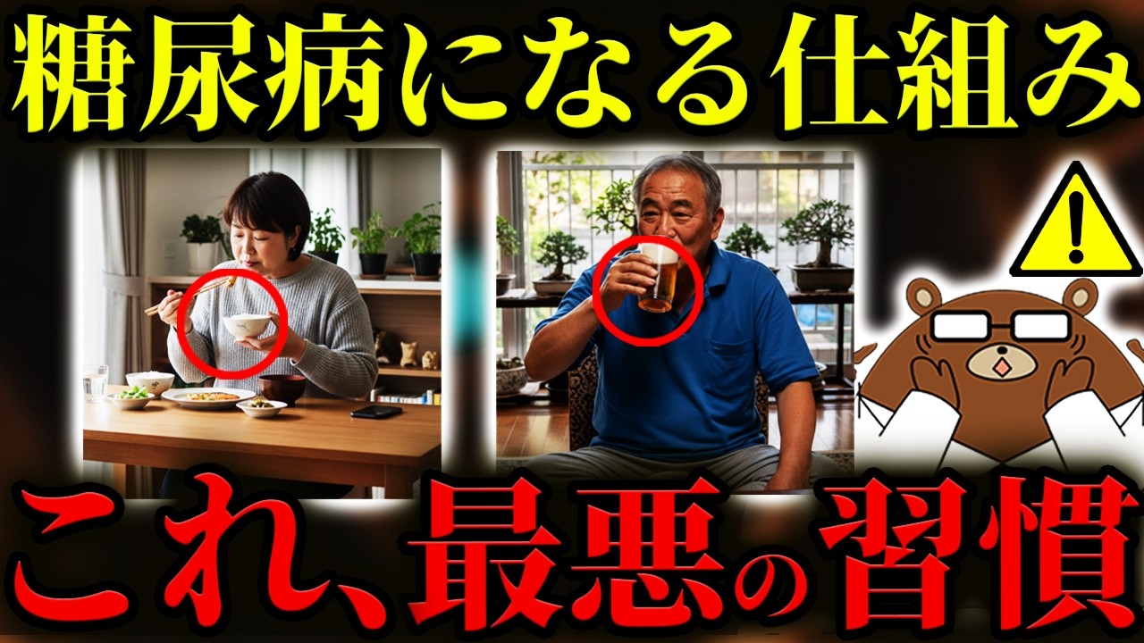 【超意外】絶対に知らないと後悔する、糖尿病になる人が共通して行っている行動。日本人が糖尿病になる仕組みとは？血糖値を急上昇させる「第三の脂肪」とは。意外な筋肉と糖尿病との関係。医師が完全解説。