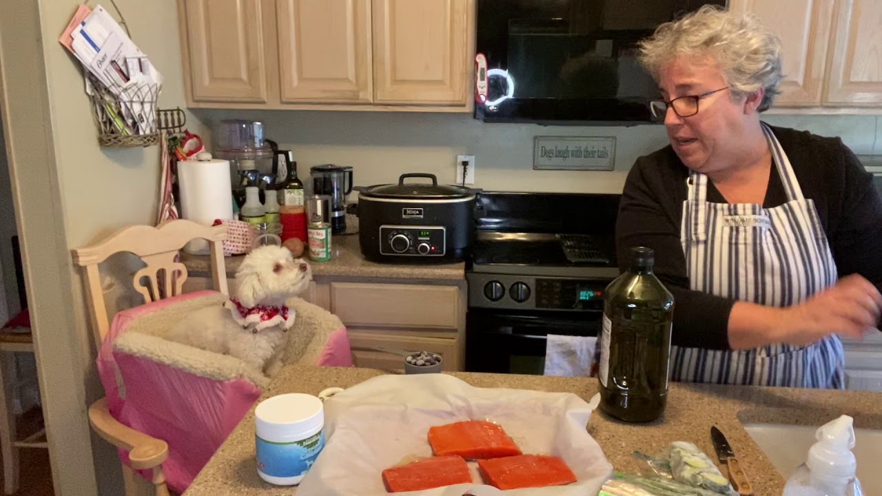 Cooking fresh salmon for your dog food recipe