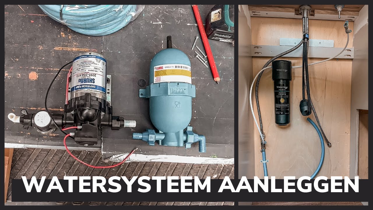 Water aanleggen in onze camper | Waterfilter kraan installeren | Camper Van L2H2