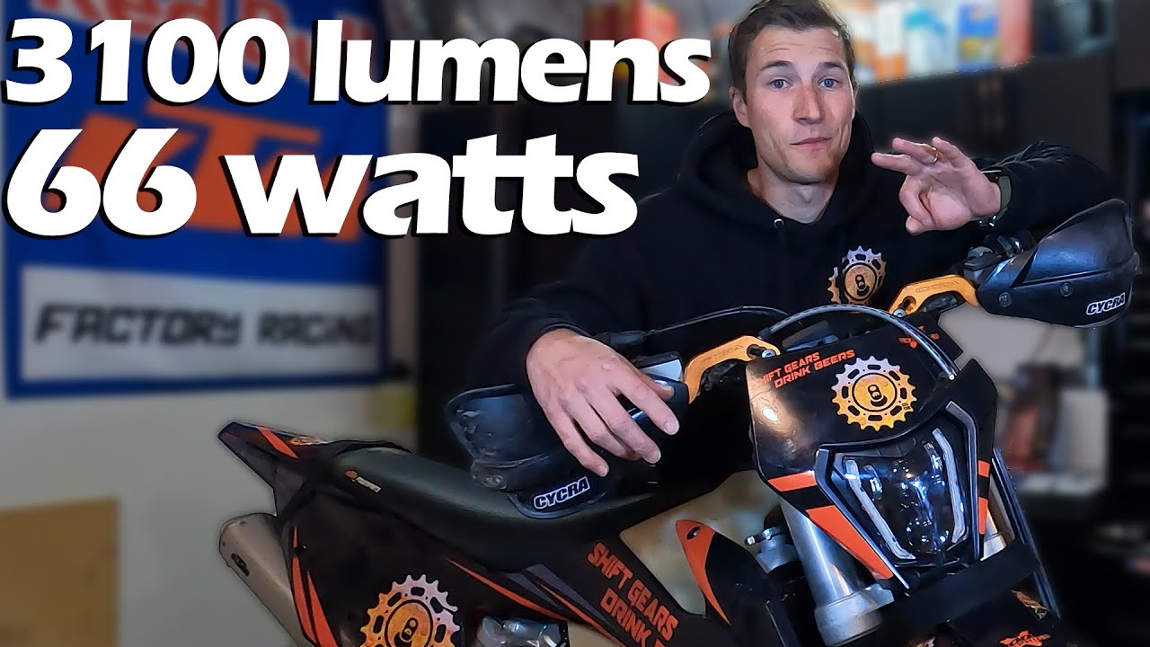 Help Your KTM See! BEST HEADLIGHT