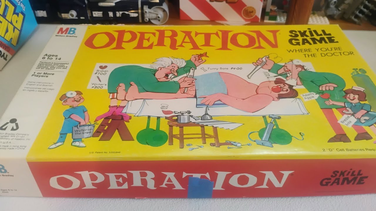 Unboxing milton Bradley operation board game