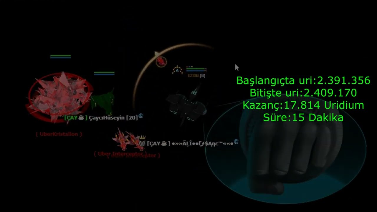 DarkOrbit Diminsher ile 15 dakikada 18k Uri farm