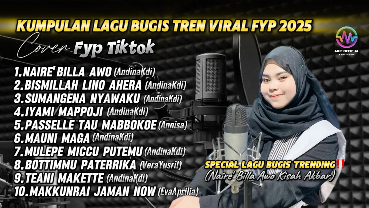 🔰KUMPULAN LAGU BUGIS VIRAL FYP TIKTOK 2025 [NaireBillaAwo X BismillahLinoAhera] Padana Bungae ~