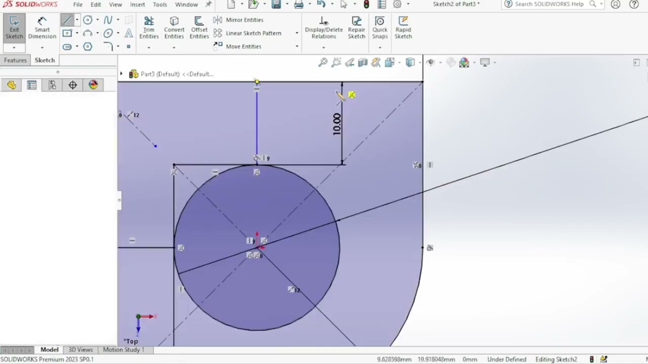 SolidWorks Beginner Exercise 20 in Tamil | CAD Modeling Tutorial