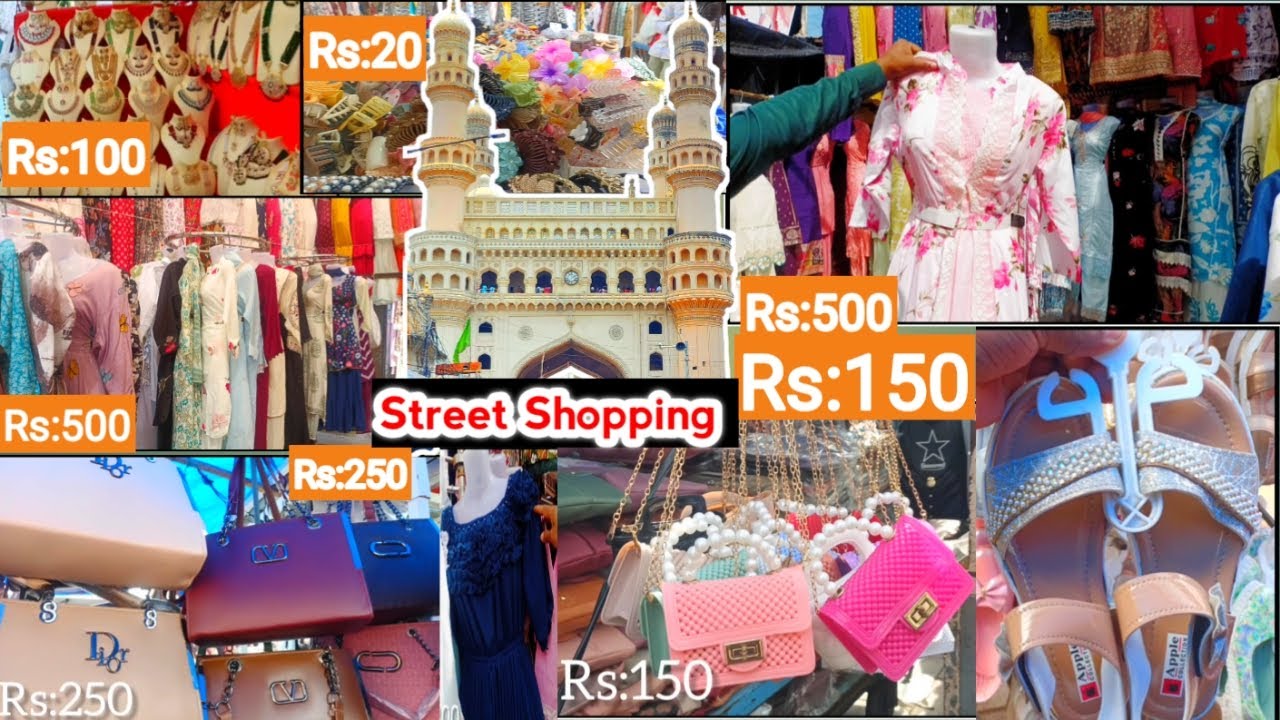Cheap & Best Street Shopping at Charminar | part -2Bangles, Clothes & More | Budget 🛍️ 