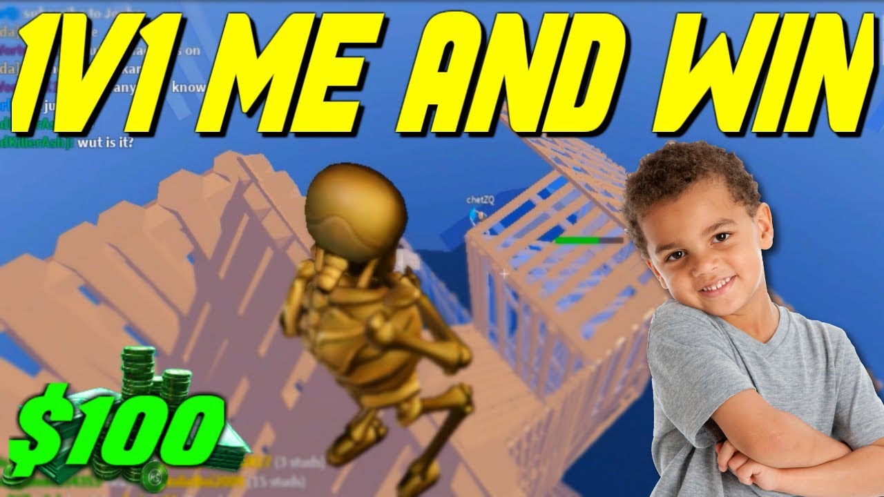 1V1 ME In Strucid And Win $100 - Roblox Challenge