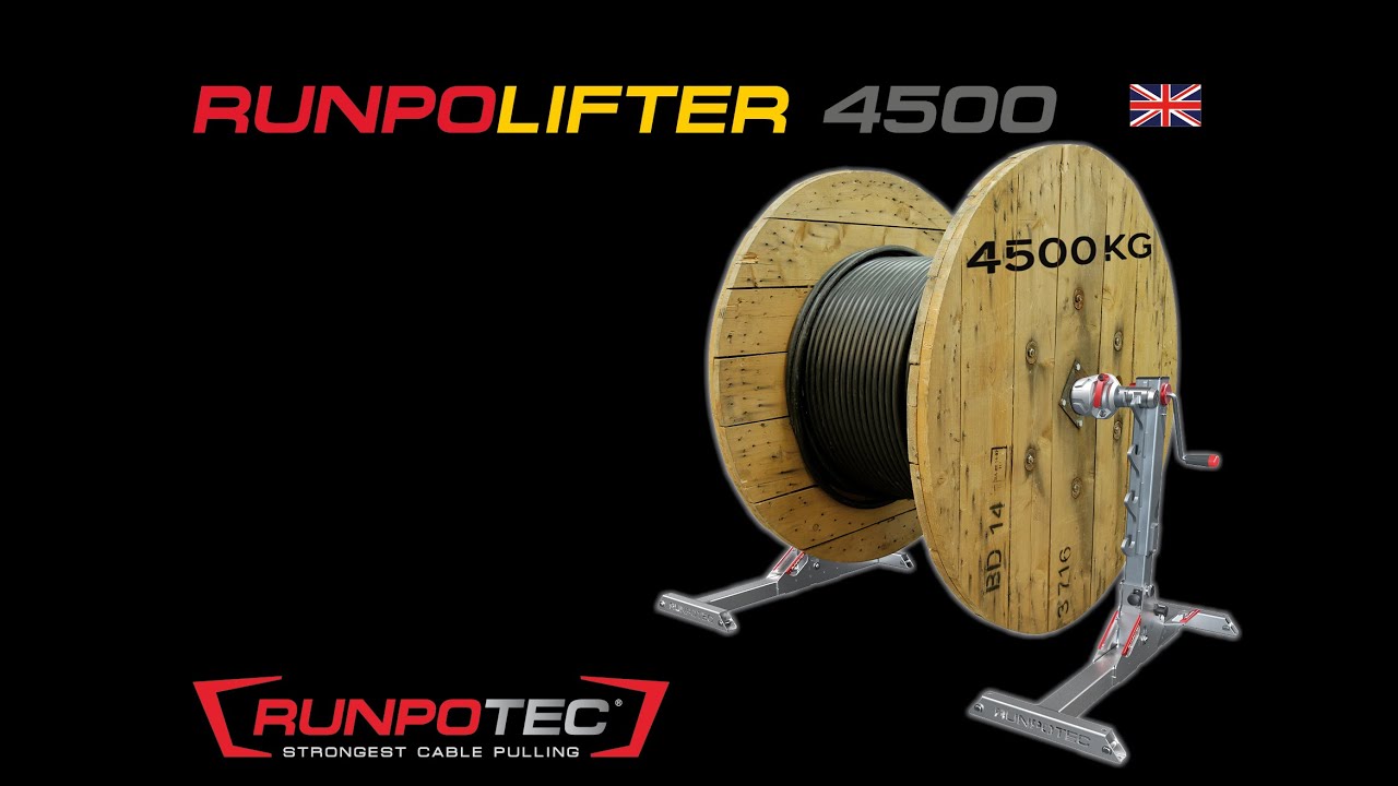 RUNPOLIFTER 4500 cable drum lifter from RUNPOTEC