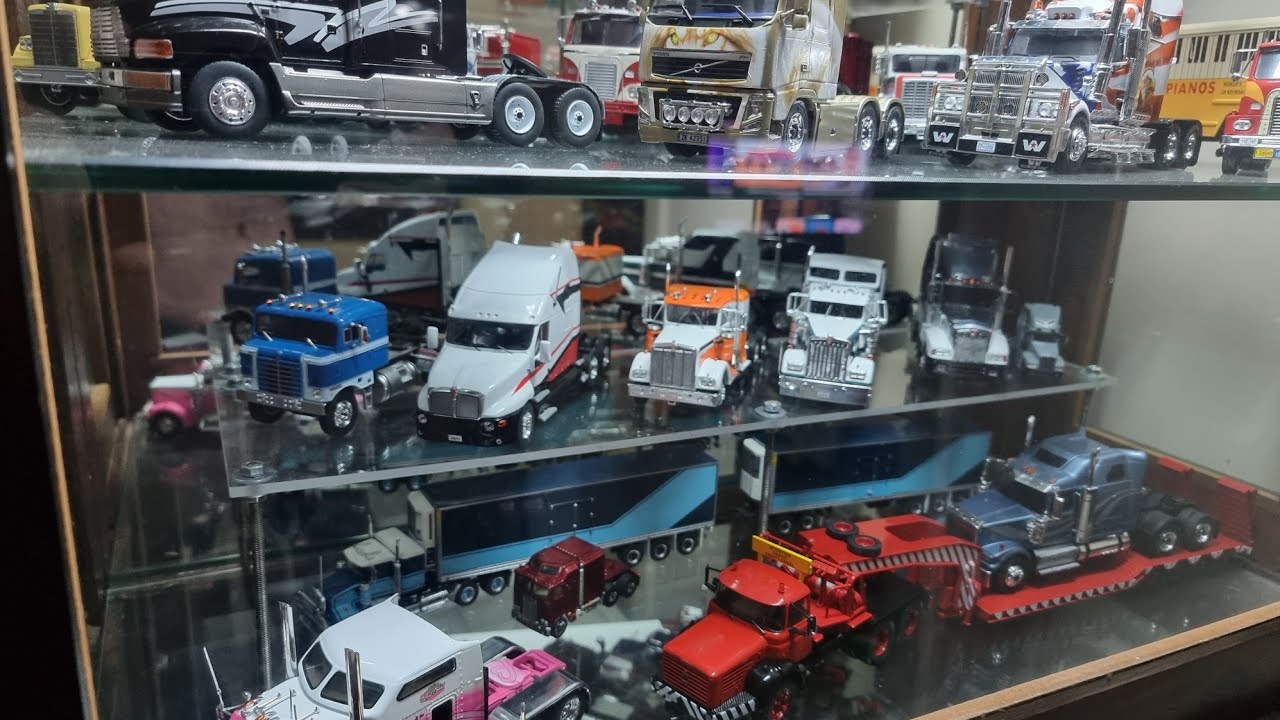 My collection of diecast model trucks trailers and prime movers from ixo matchbox brekina hachette