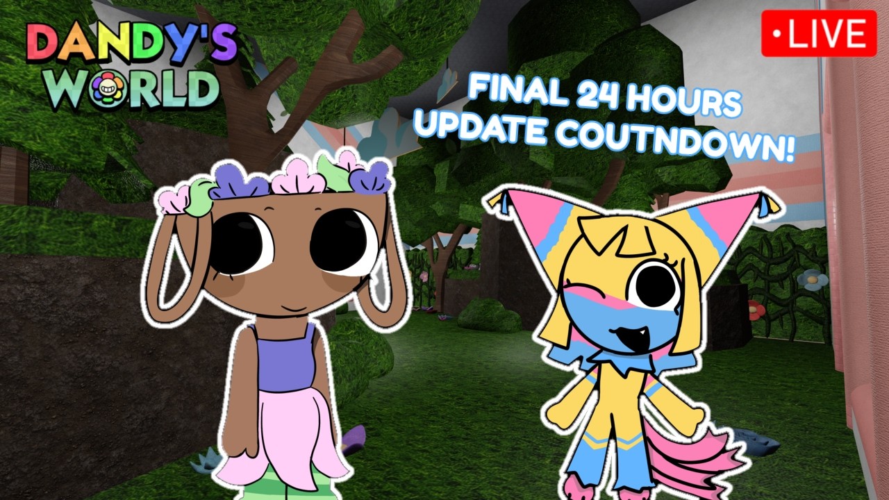 🔴 24 HOURS UNTIL EASTER UPDATE COUNTDOWN LIVE!!! PLAYING WITH VIEWERS!🥚🐰 | DANDY'S WORLD 🌈🌼