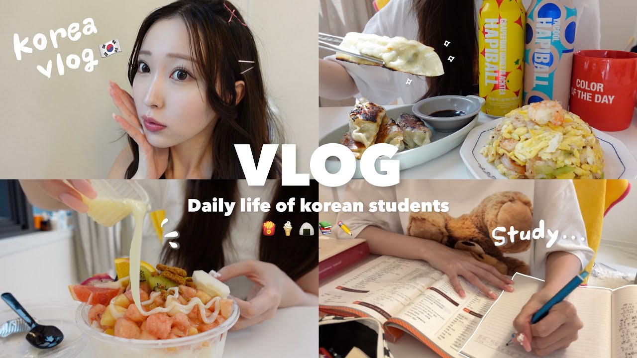 [Корейский влог] Повседневная жизнь корейского студента🏠🇰🇷Как изучать корейский язык📚💕