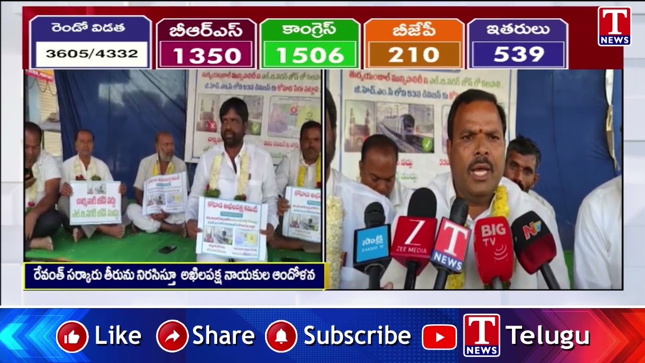 Koheda Akhila Paksha Committee Protest & Demand For Koheda Division | T News