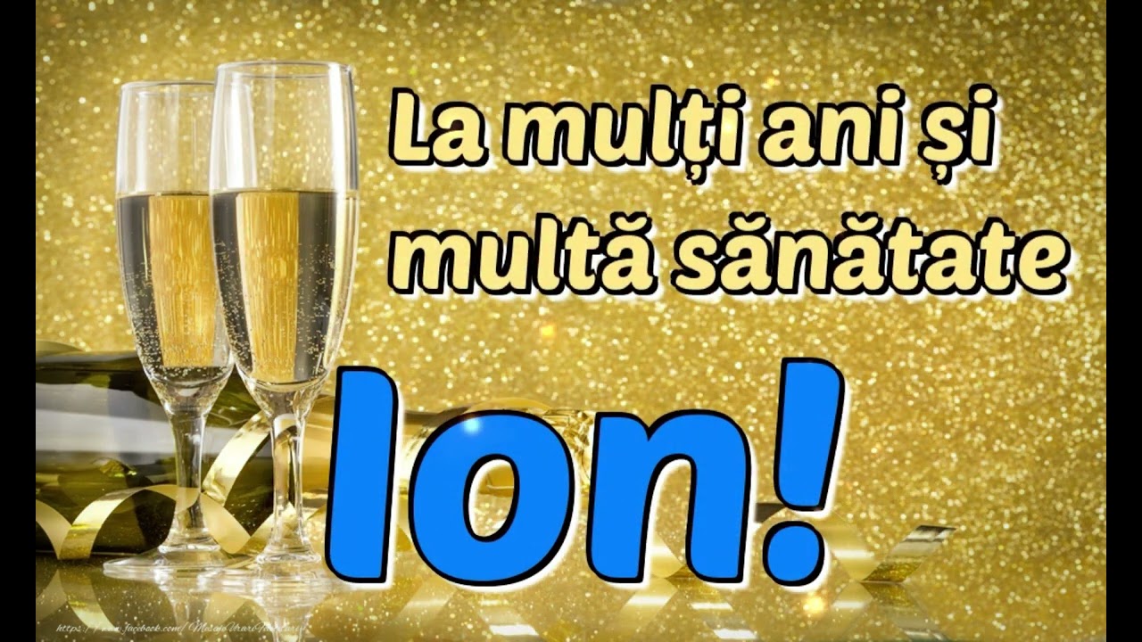 LA MULTI ANI ION IOANE !! Cantec felicitare muzica personalizata super cadou nufilma.md