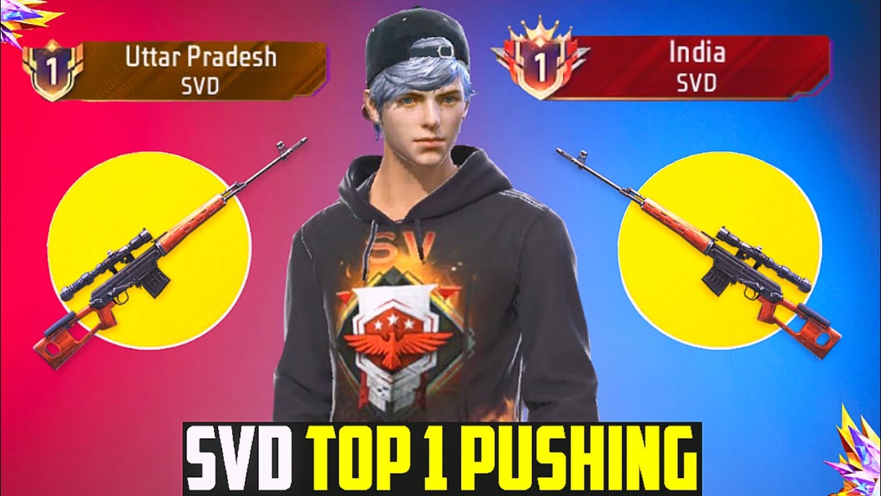 Top 1 Pushing In Svd |Solo Weapon Glory Pushing Ep-10 #freefire 