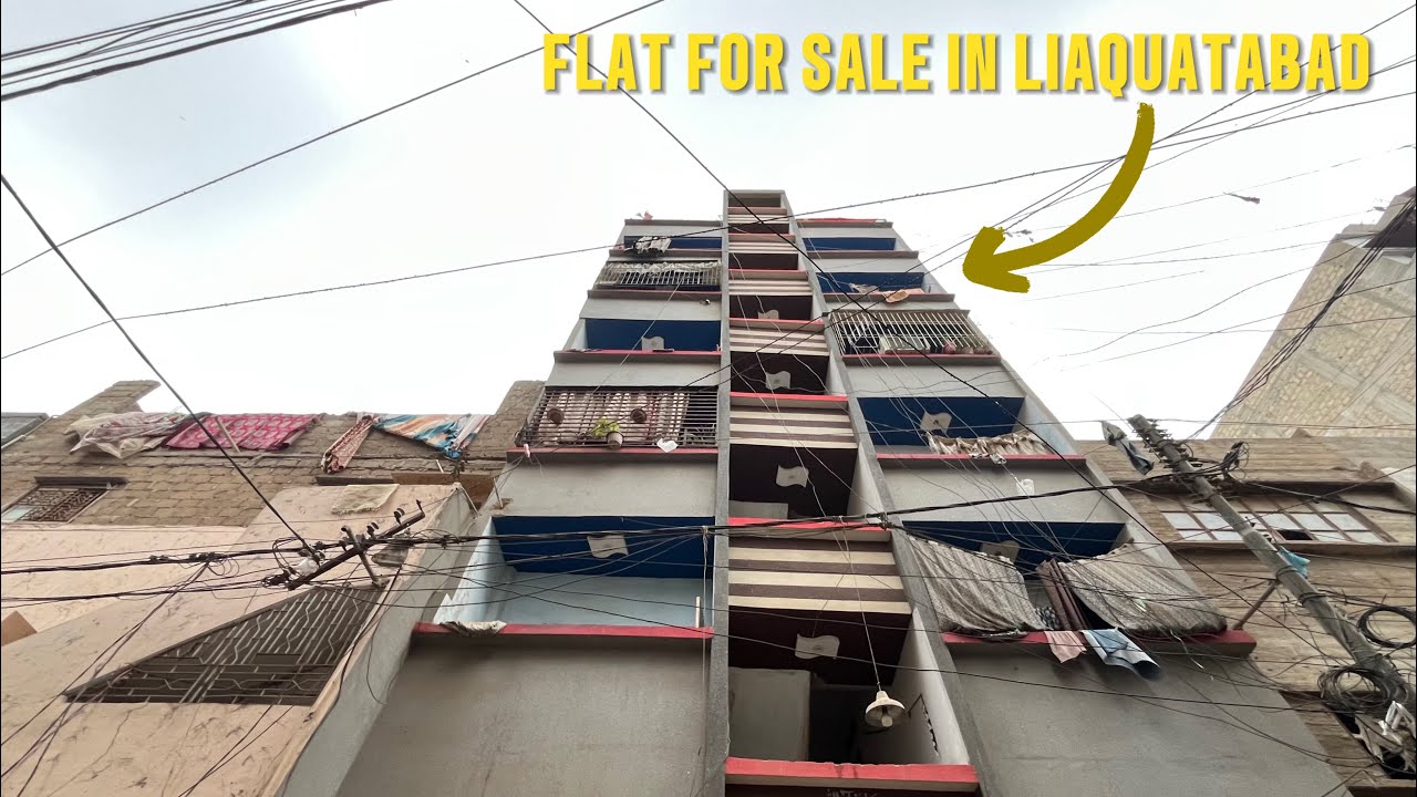 Karachi flat 5th floor for sale in liaquatabad no 6
