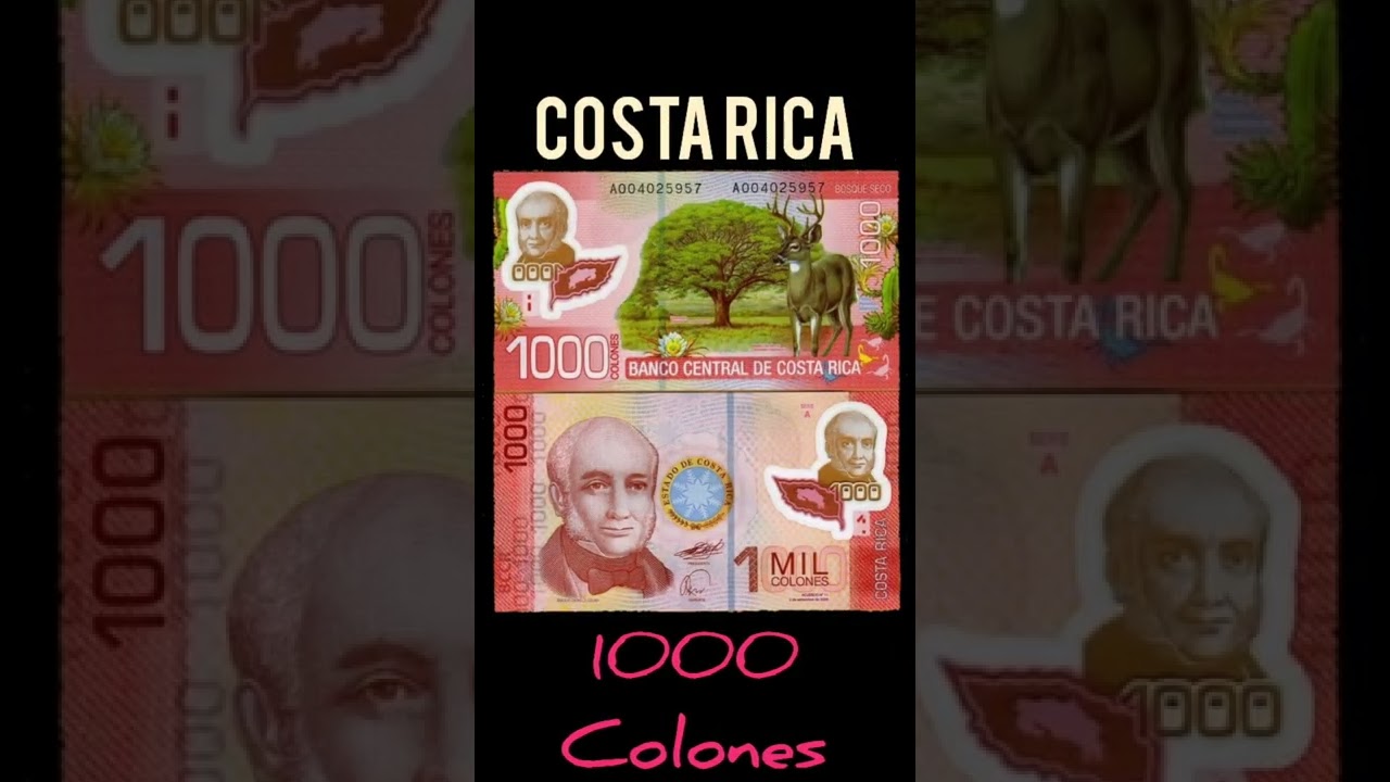 COSTA RICA 1000 COLONES POLYMER UNC 2009.#Shorts #moneyphechan