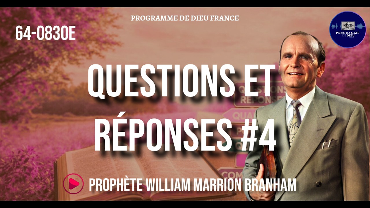 Questions et réponses #4 | 64-0830E WMB | 🔴 STREAMING